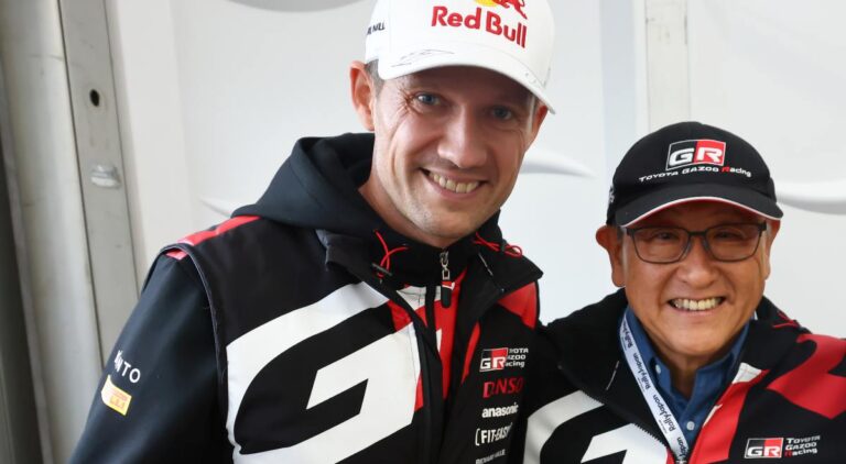 Sebastien Ogier ja Akio Toyoda